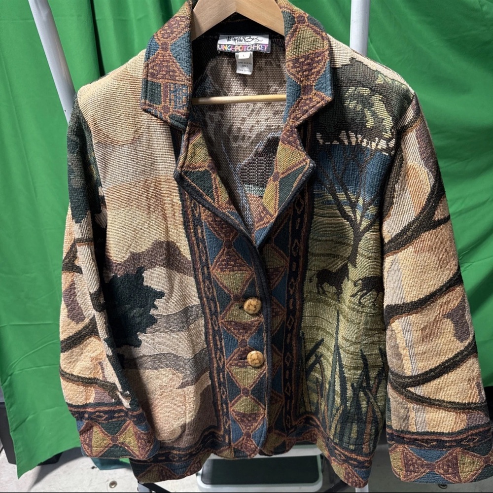 VTG It’s In The Bag Unge- Potch-Ket Size L Safari Teme